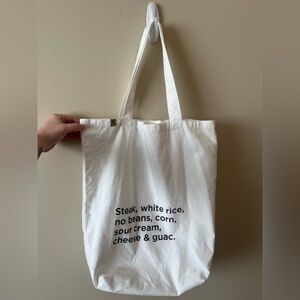 Chipotle 100% Organic Cotton Tote Bag